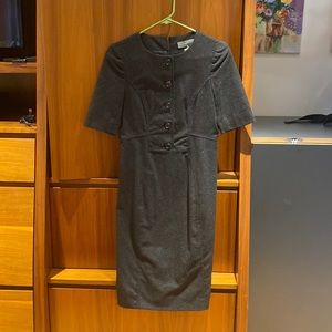 Proenza Schouler dark gray wool dress